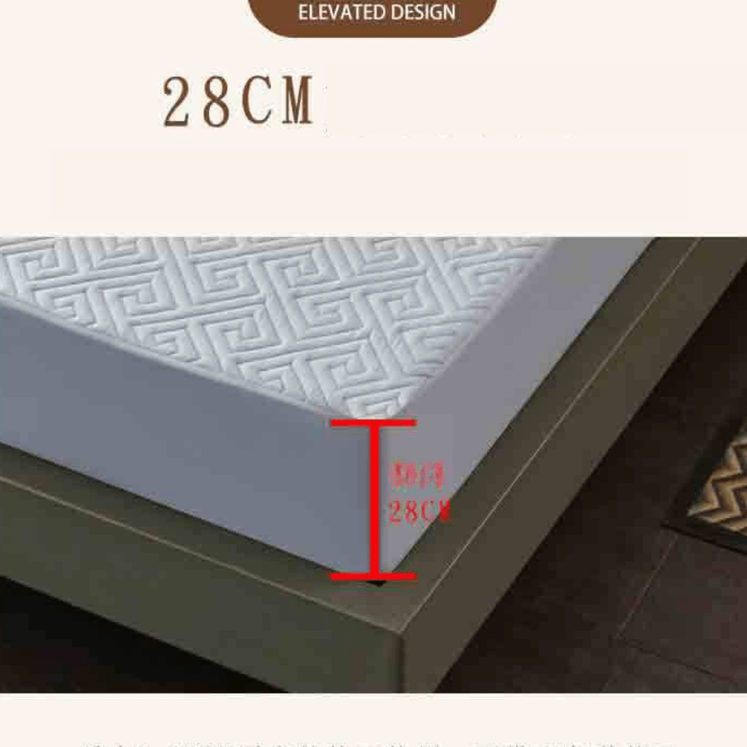 Feather Touch Quilted Bed Sheets With 2-Pillow Covers