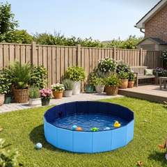 Foldable And Portable Swimming Pool With Sprinkler