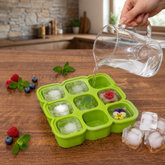 9-Grid Silicone Ice Cube Mold Tray