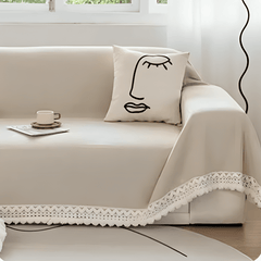 Elegance Chenille Sofa Cover :EM-SC-32 (Caramel)