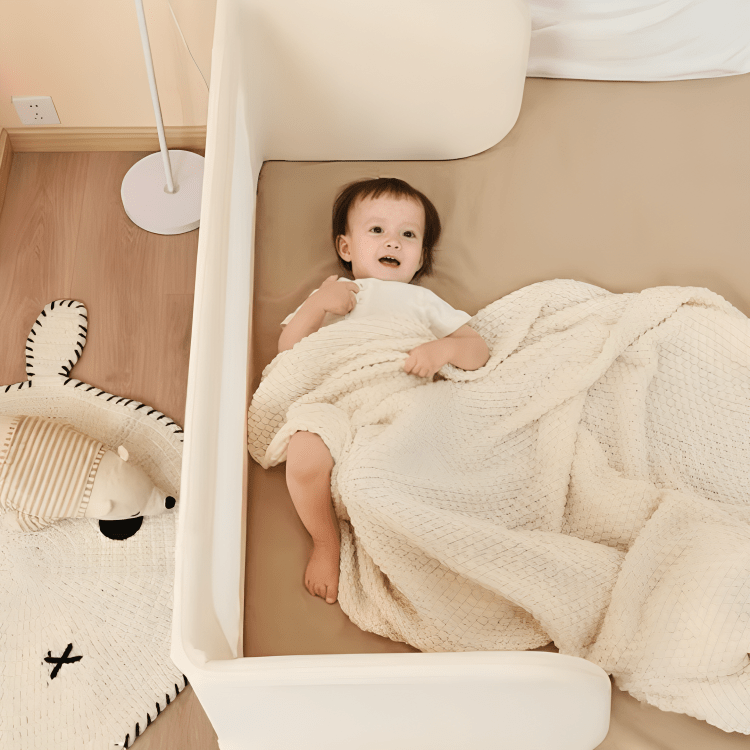 Foldable Portable Baby Bed Fence with Adjustable Height