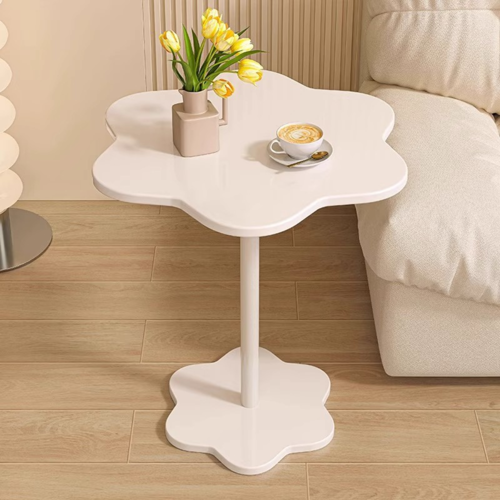 Compact Aesthetic Flower Design Side Table