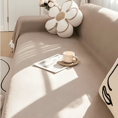 Elegance Chenille Sofa Cover : EM-SC-32 (Coffee)