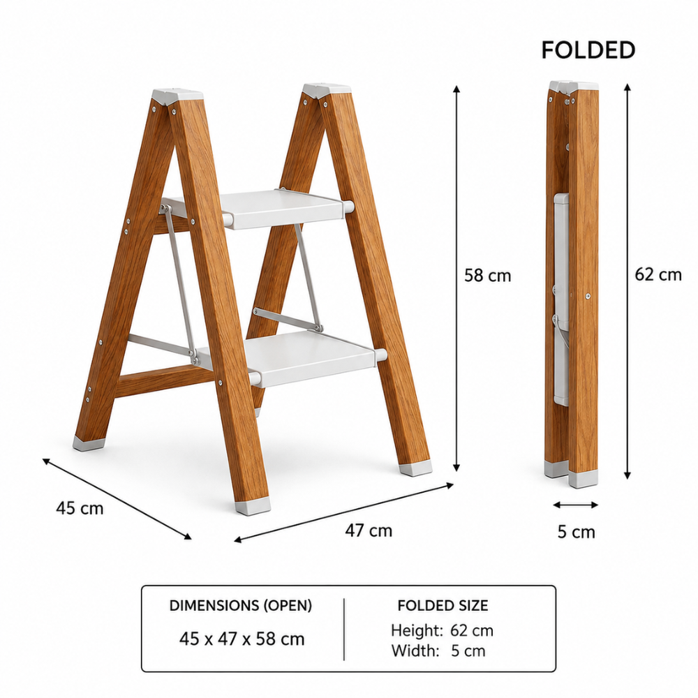 Foldable Aluminium Alloy Multi-Step Ladder