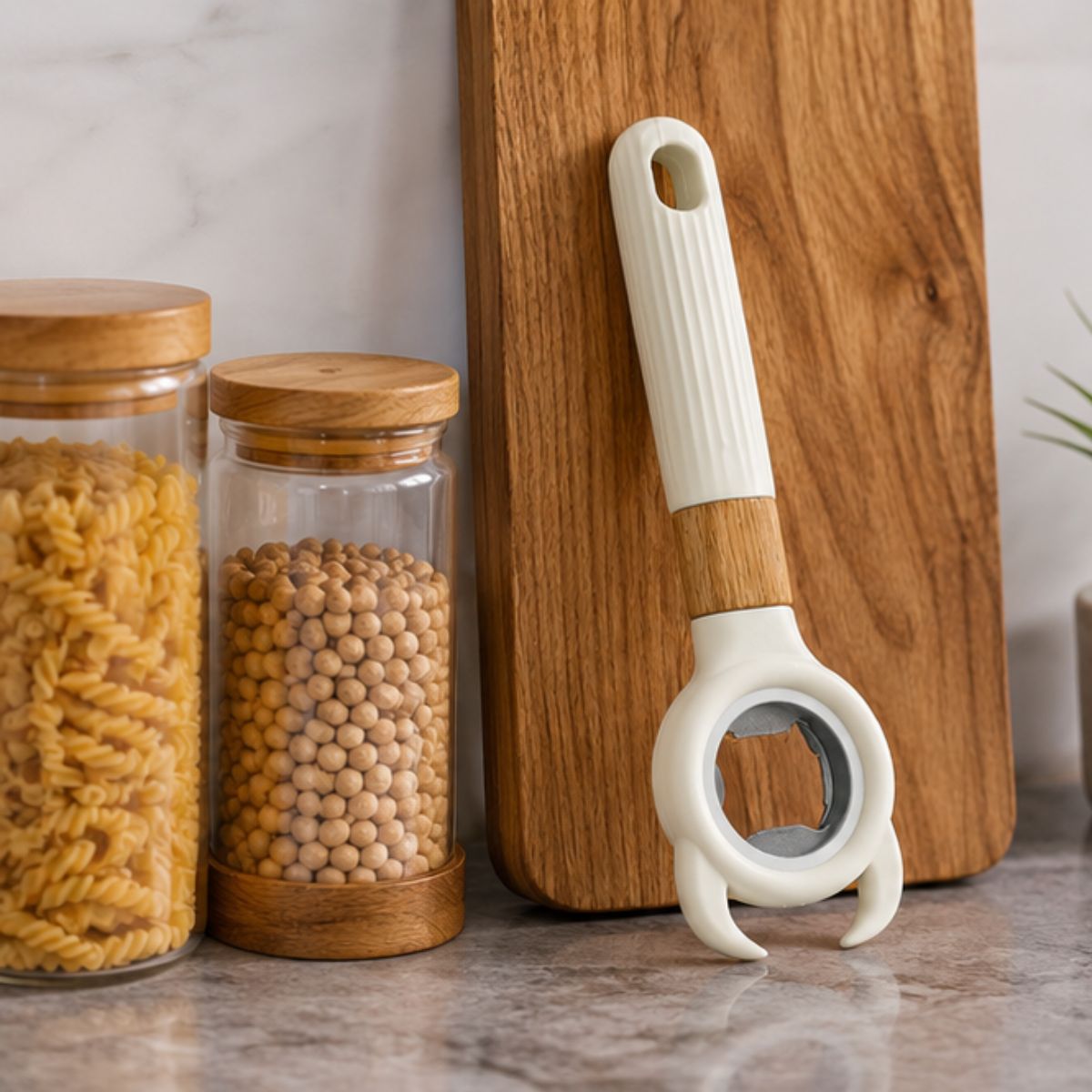 Bottle Opener With Stainless Steel Opening Head
