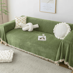 Elegance Chenille Sofa Cover :EM-SC-31 (Green)