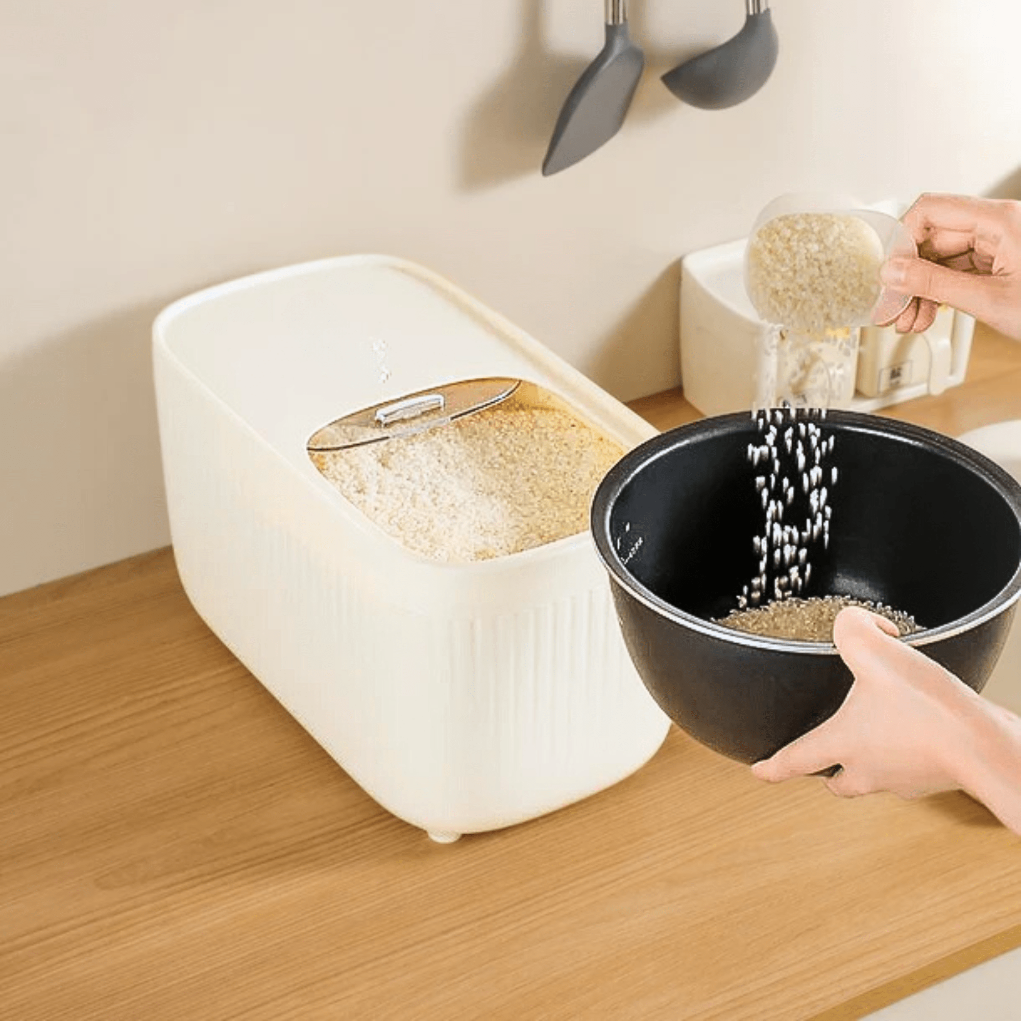 Airtight Large Capacity Rice Storage Container (10KG)