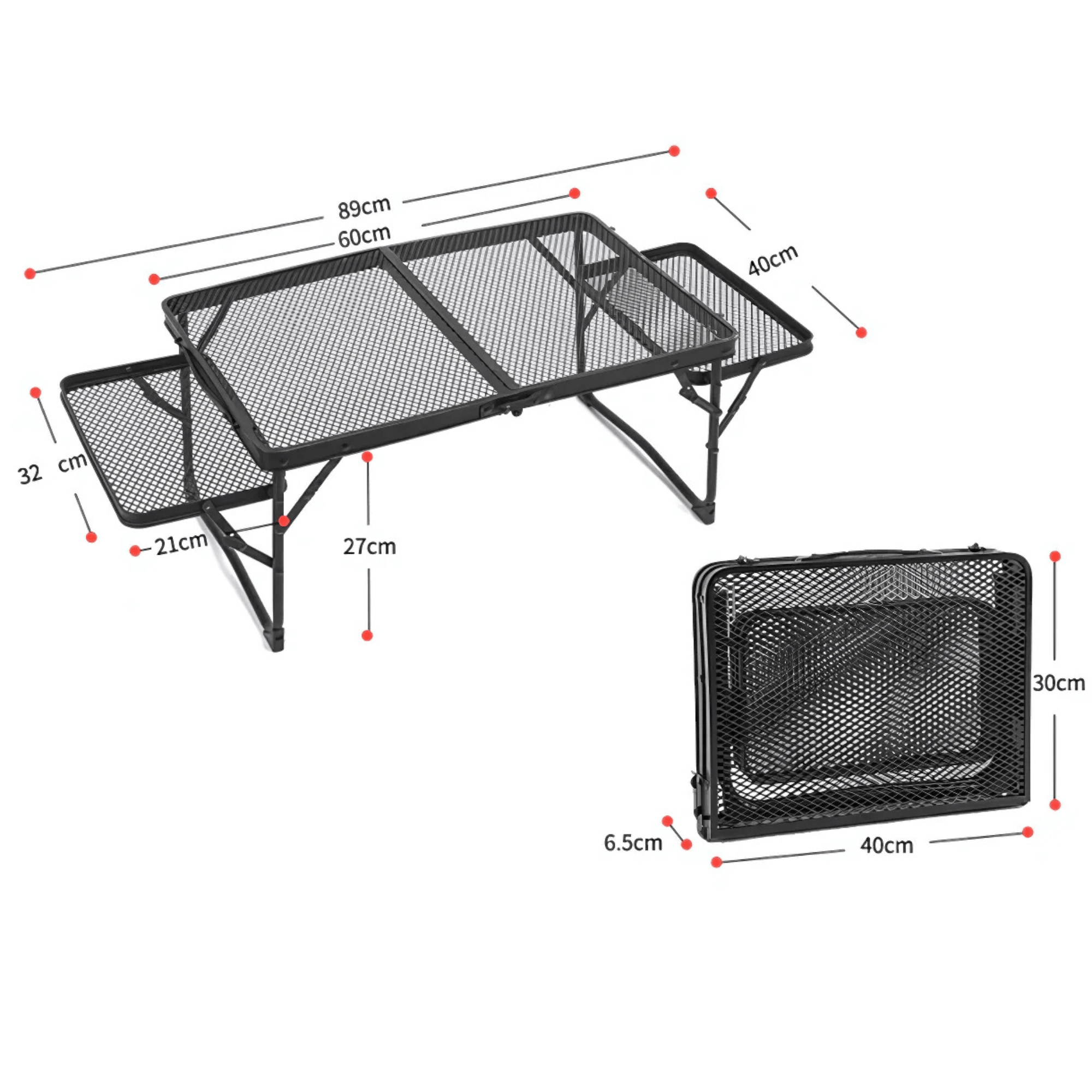 Easy Carry Foldable Campfire Dining Table