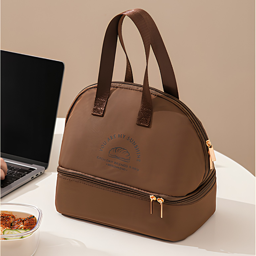 Double Layer Insulated Lunch Bag with Insulation