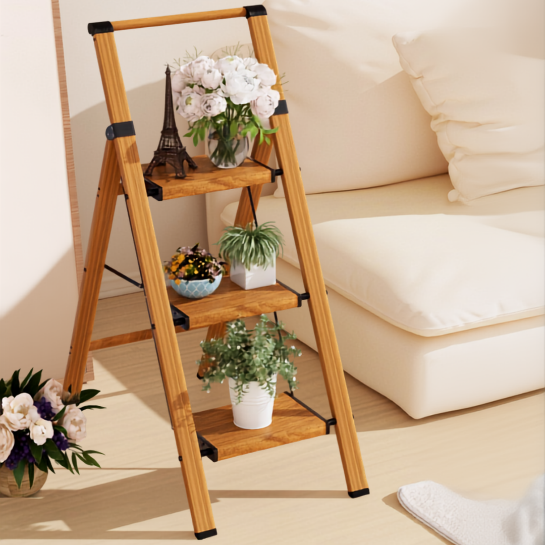 Anti-Slip Folding Ladder with Handrail