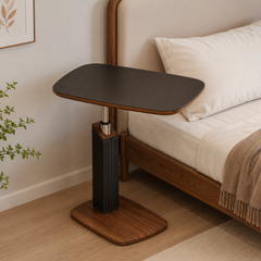 Adjustable Rotating Rectangular Shaped Side Table