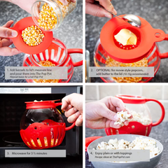 3-in-1 Microwave Popcorn Popper