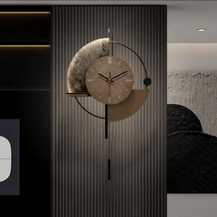 Decorative Pendulum Modern Metal Wall Clock