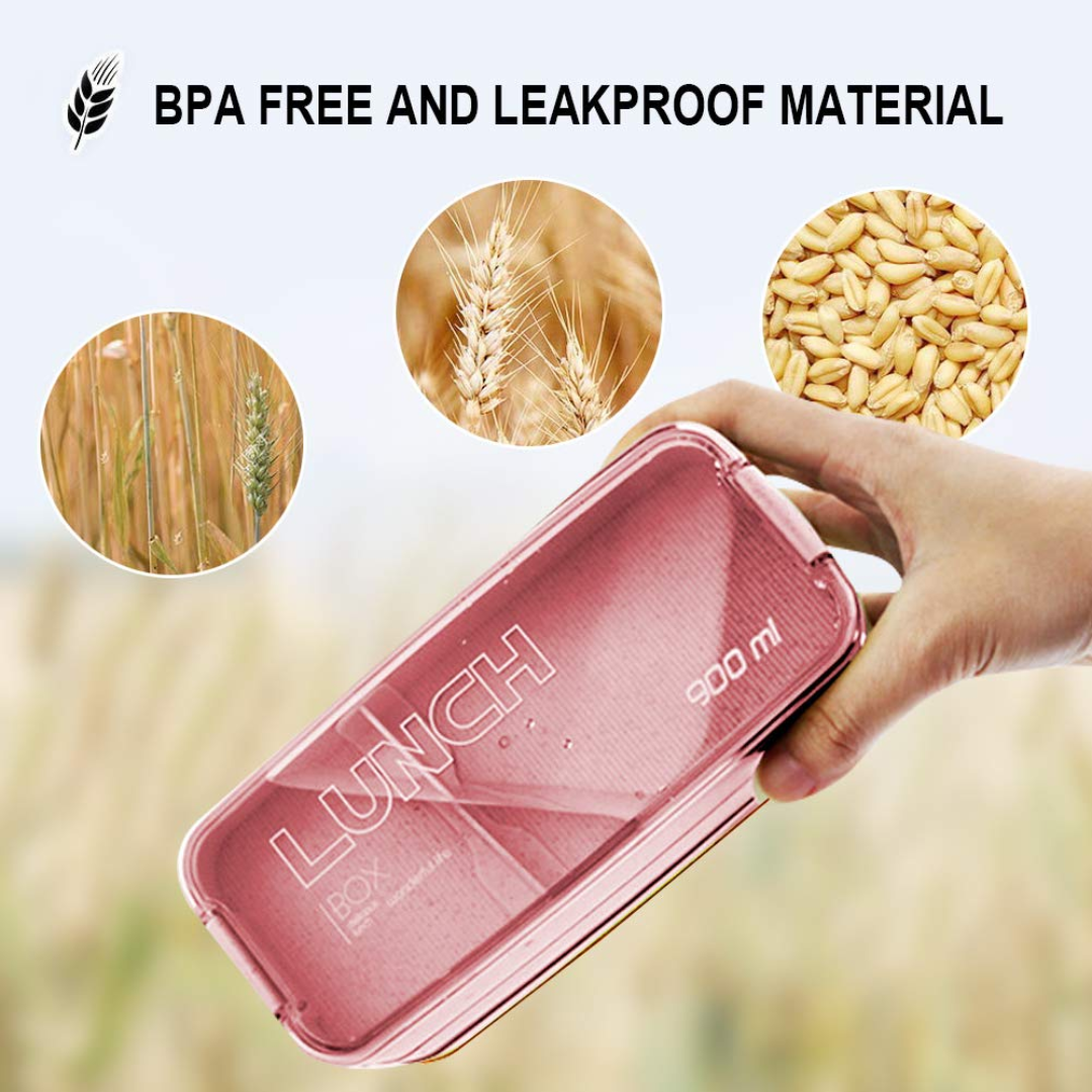 3-in-1 Compartment Containers With Spoons