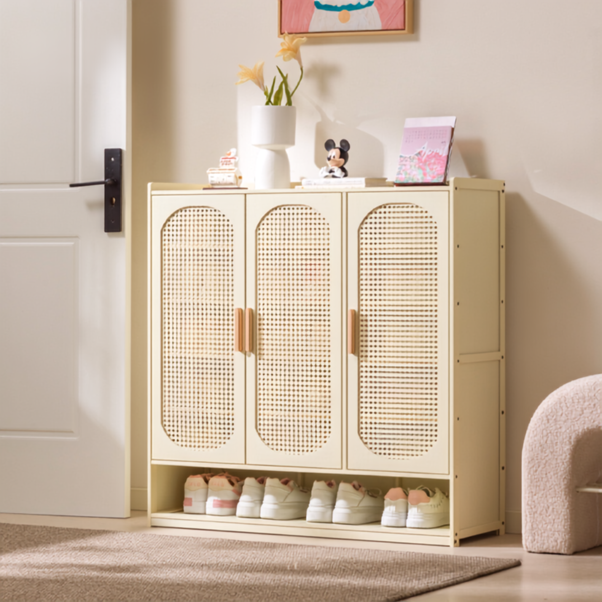 Arched Door Multi-Layer Shoe Storage Cabinet