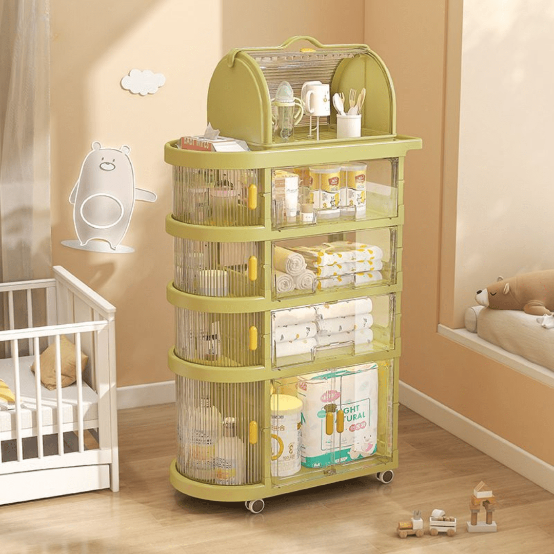 4 Tier Multi-Functional Storage Cart With Wheels