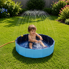 Foldable And Portable Swimming Pool With Sprinkler