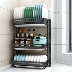 Deluxe 3-Tier Dish Drying Rack