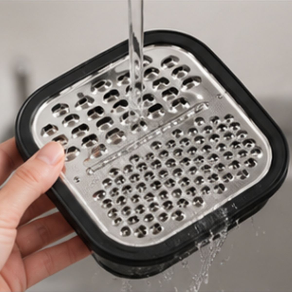 2-in-1 Stainless Steel Grater with Storage Container