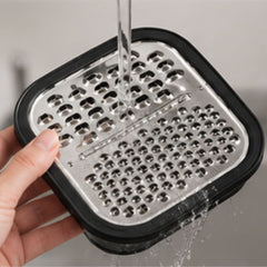 2-in-1 Stainless Steel Grater with Storage Container