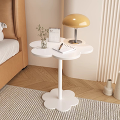 Compact Aesthetic Flower Design Side Table