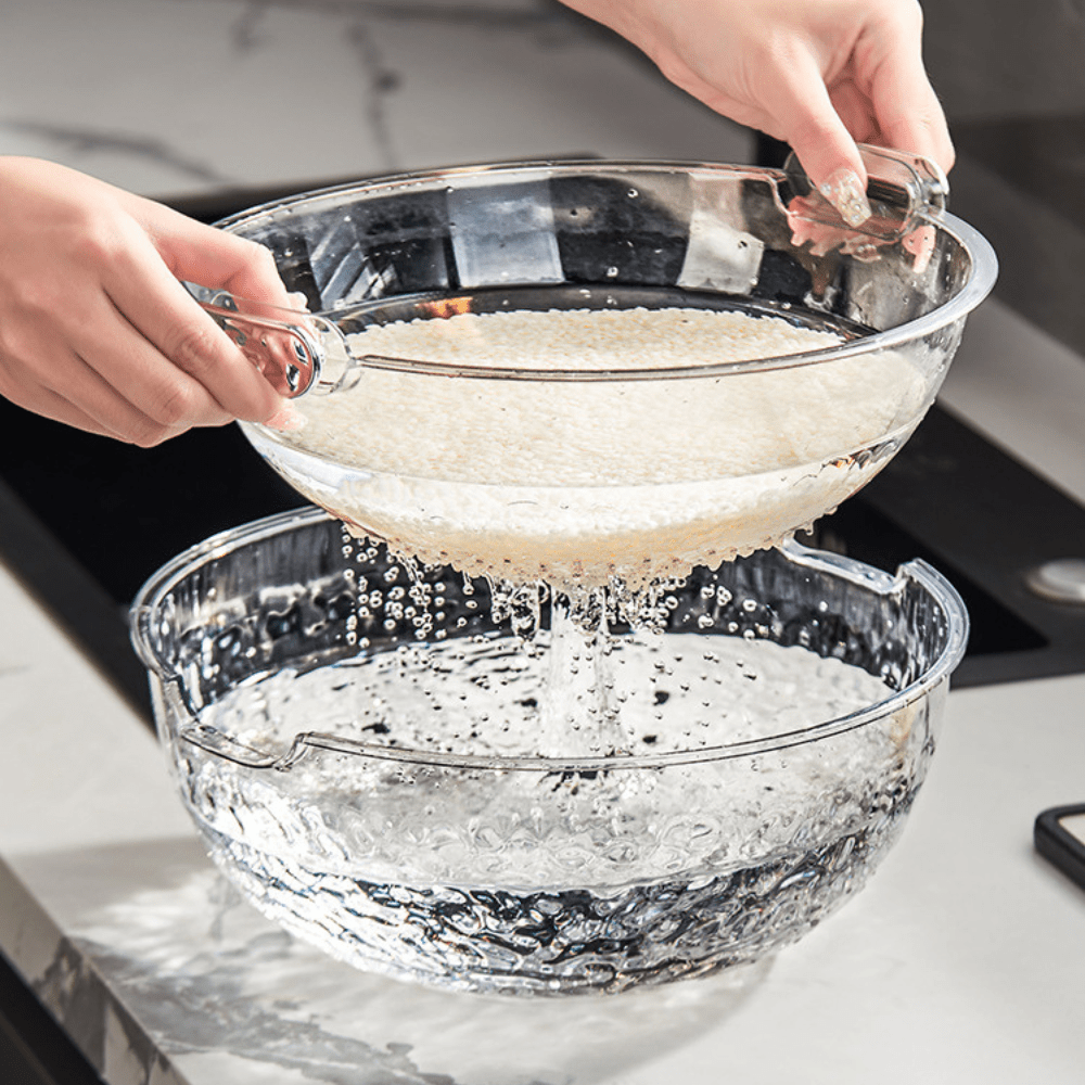 Double-Layered Crystal Drain Basket