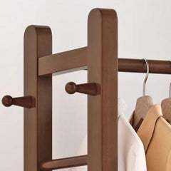 Freestanding Coat Rack Stand with Bottom Storage Shelf