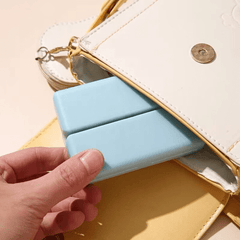 Folding Magnetic Compact Weekly Pill Organizer Box