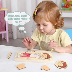 Educational Wooden Body Parts Puzzle