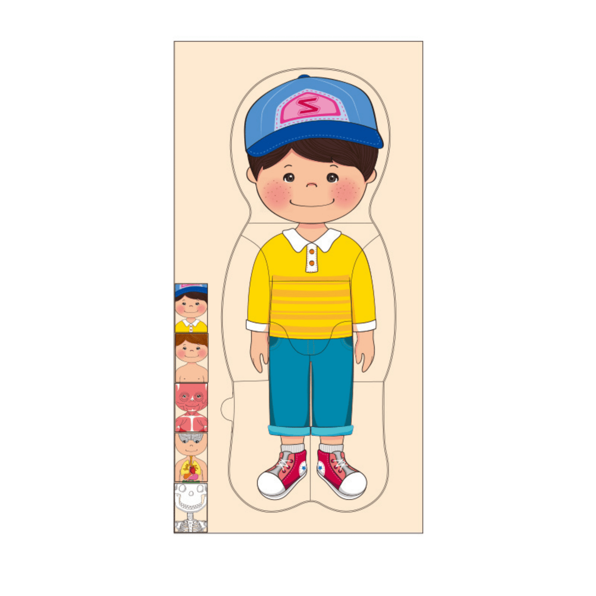 Educational Wooden Body Parts Puzzle