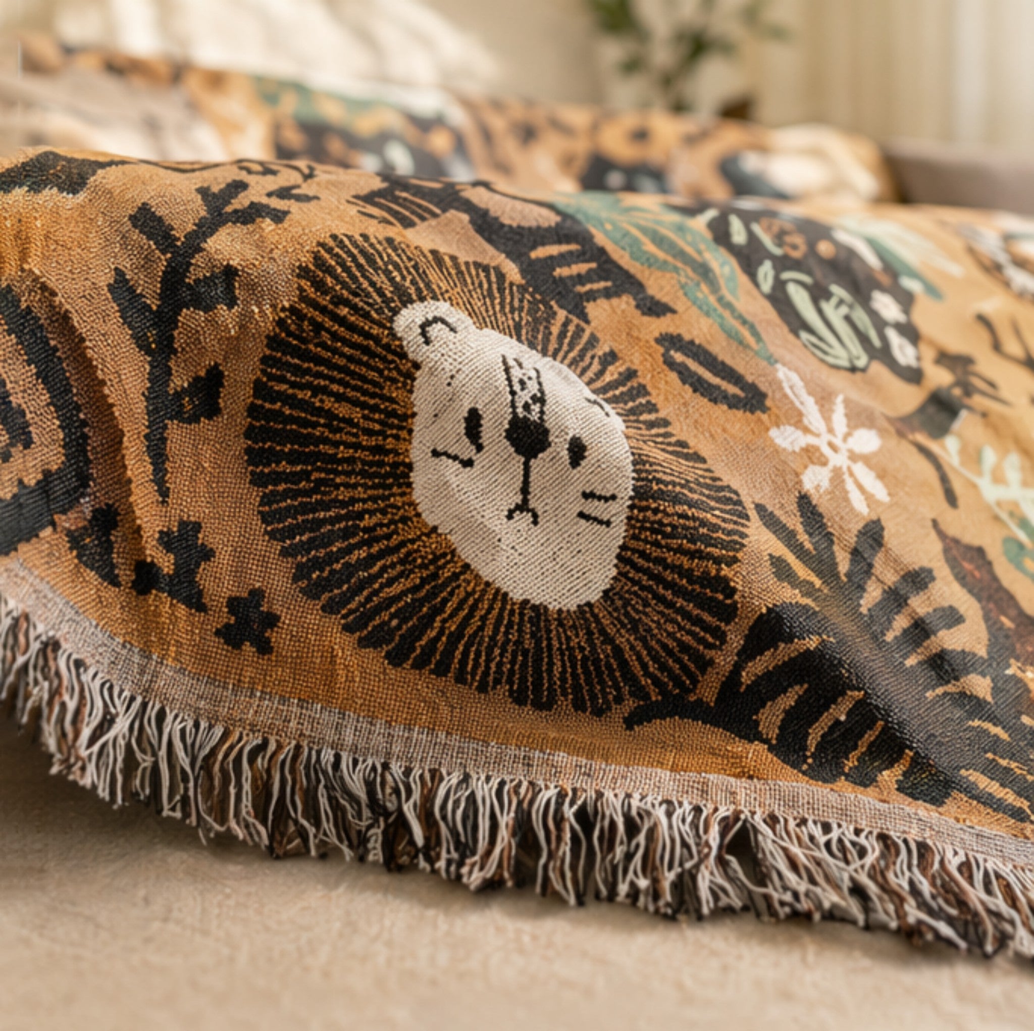 Anti-Slip Multicolor Printed Sofa Cover