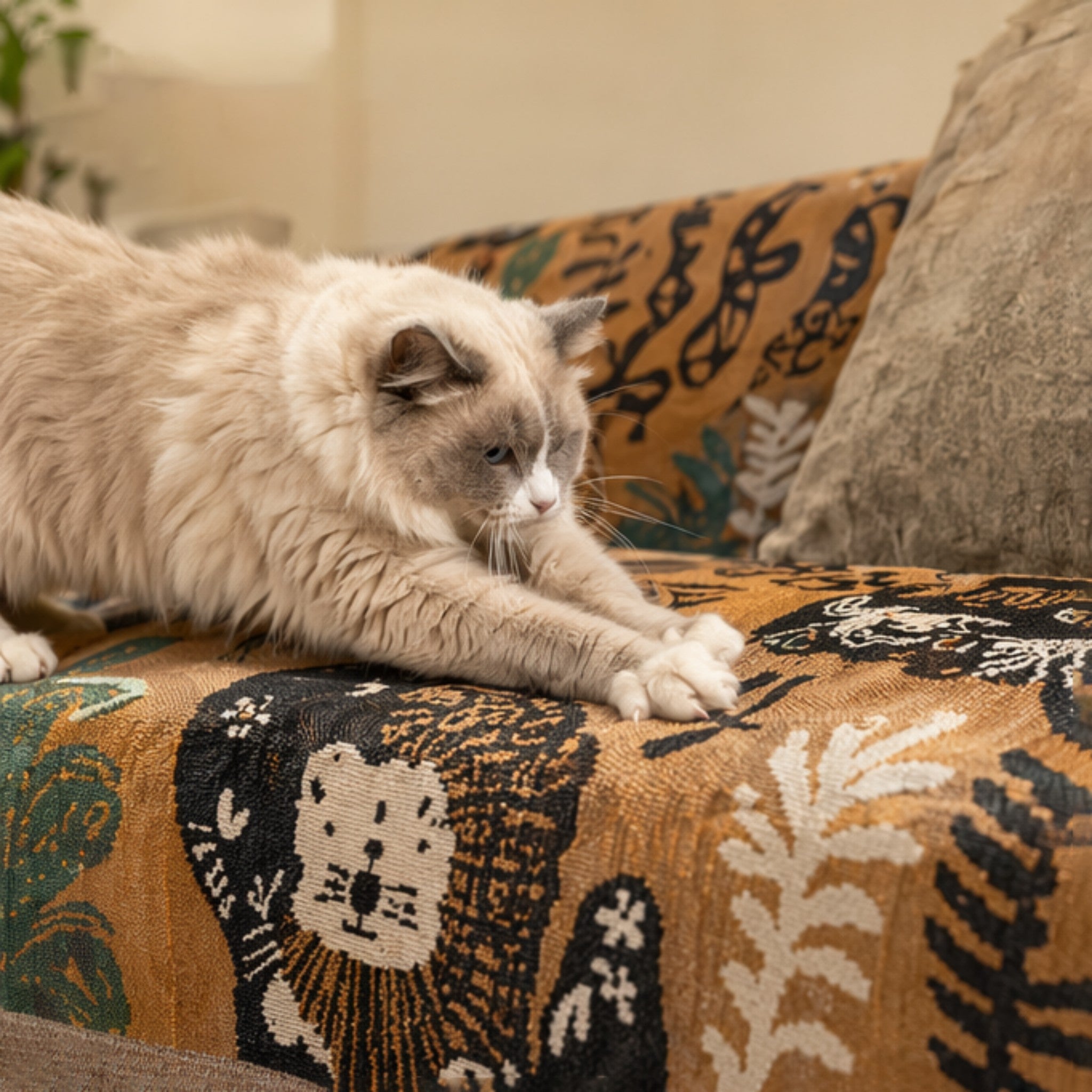 Anti-Slip Multicolor Printed Sofa Cover