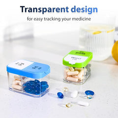 7-Compartments Twice-A-Day Portable Medicine Organizer