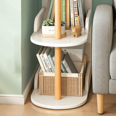 Compact 4-Tier Bed & Sofa Side Storage Shelf