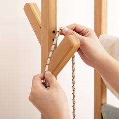 360°  Rotating Floor Standing Coat Rack With Hooks