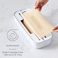 2 in 1 Compact Aluminum Foil Dispenser with Cutter
