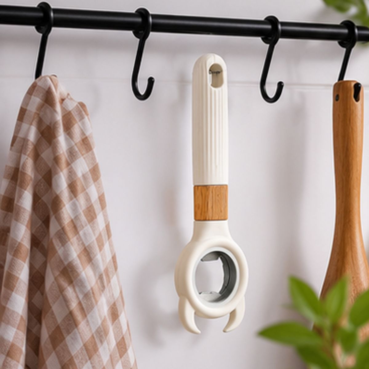 Bottle Opener With Stainless Steel Opening Head