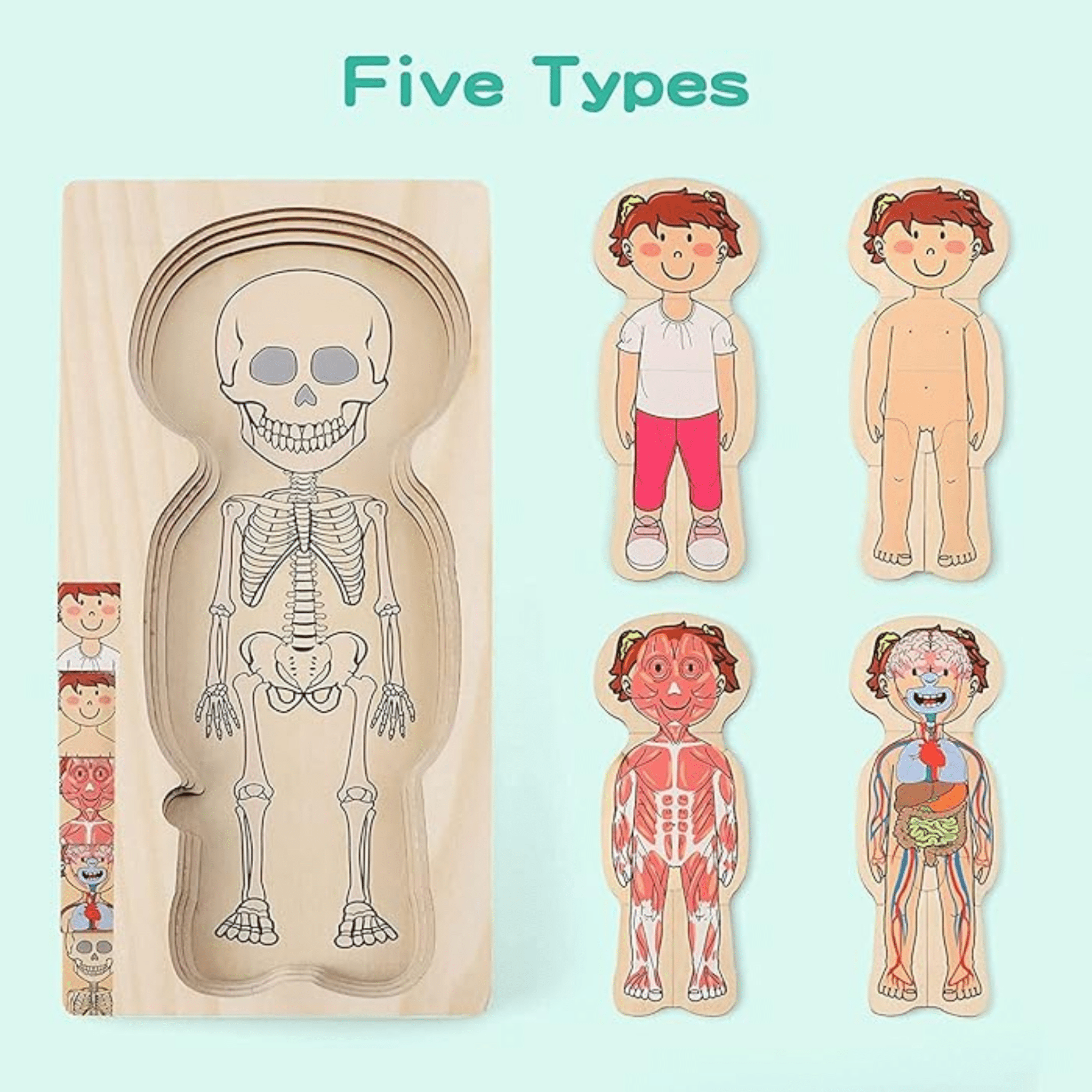 Educational Wooden Body Parts Puzzle