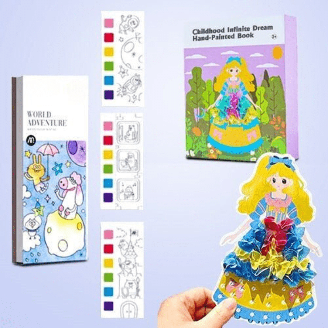 Childhood Infinite Dream Hand-Painted Book + Free Painting Book
