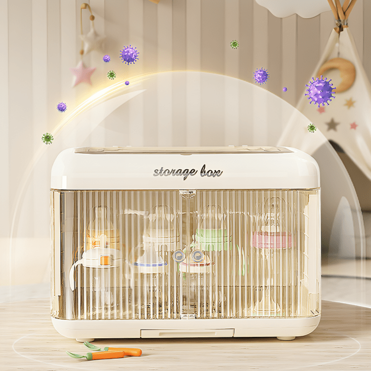 Foldable Dustproof Double-Layer Baby Storage Organizer (43.6 cm)