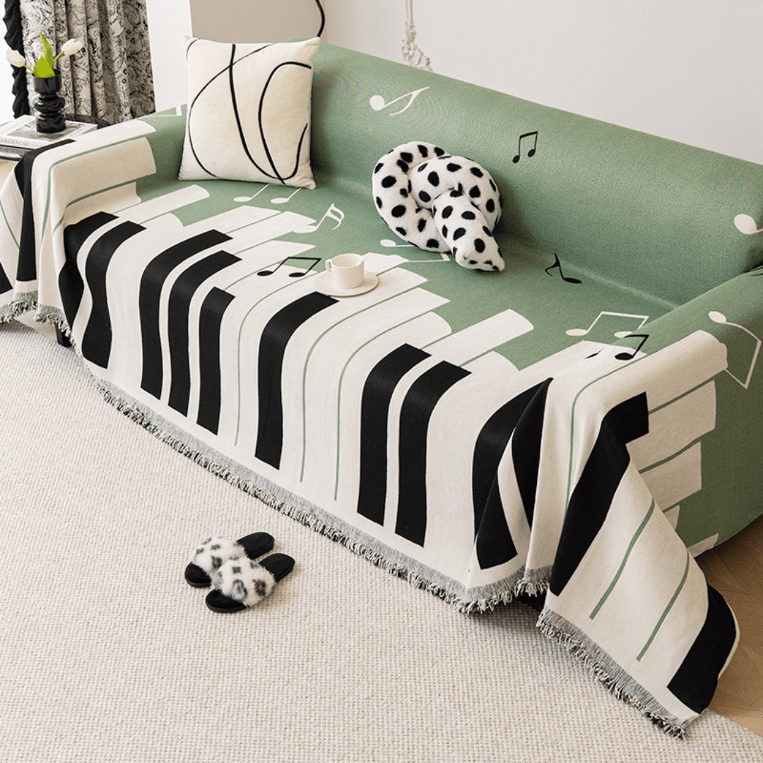 Elegance Chenille Sofa Cover : EM-SC-24 (Green)