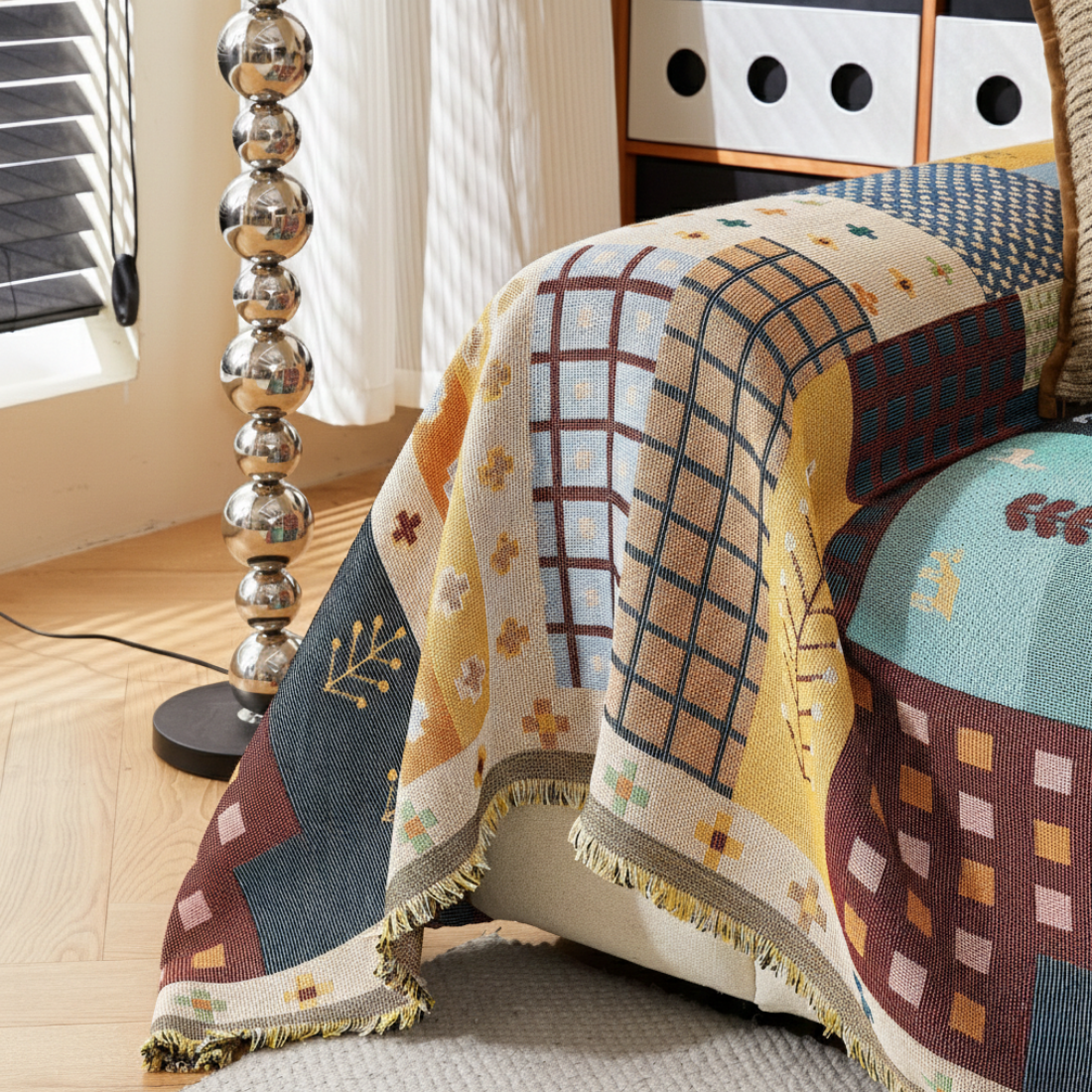 Anti-Slip Multicolor Printed Sofa Cover