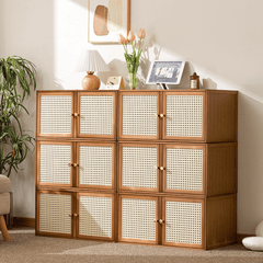 Free-Combination Solid Wood Storage Cabinet