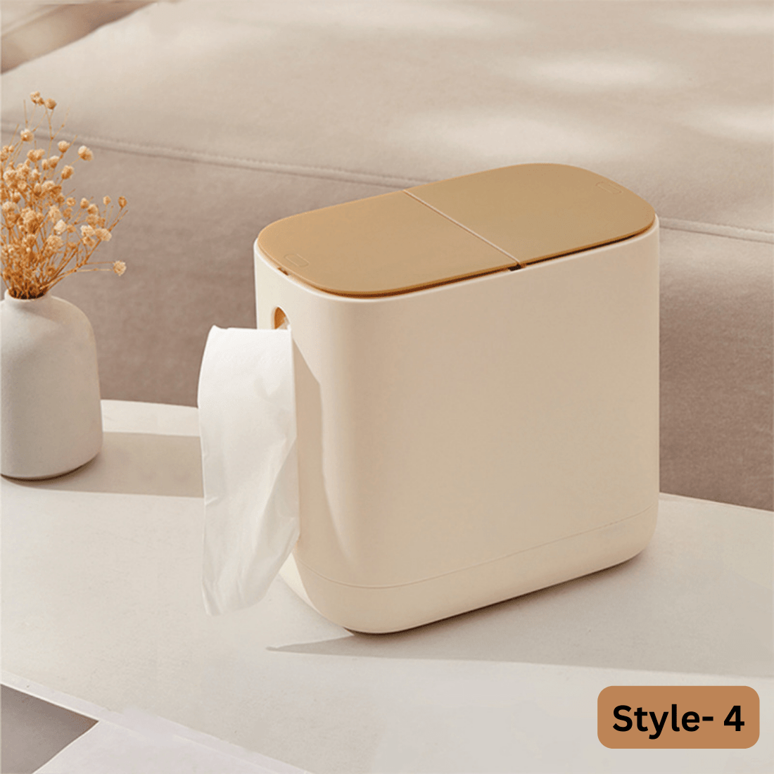 Elegant Floor Trash Can for Bathroom and Kitchen