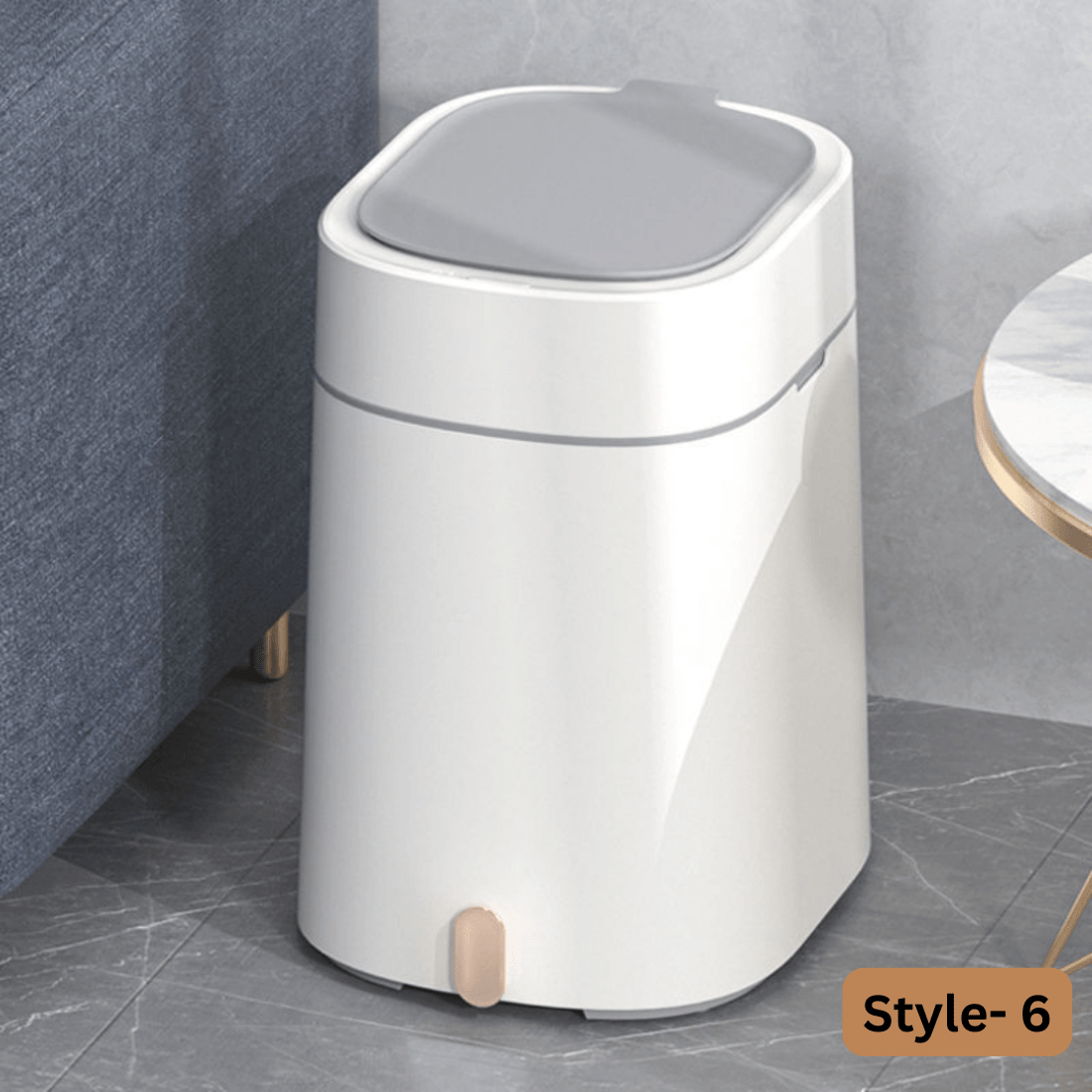 Elegant Floor Trash Can for Bathroom and Kitchen