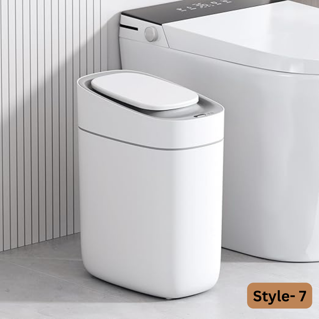 Elegant Floor Trash Can for Bathroom and Kitchen