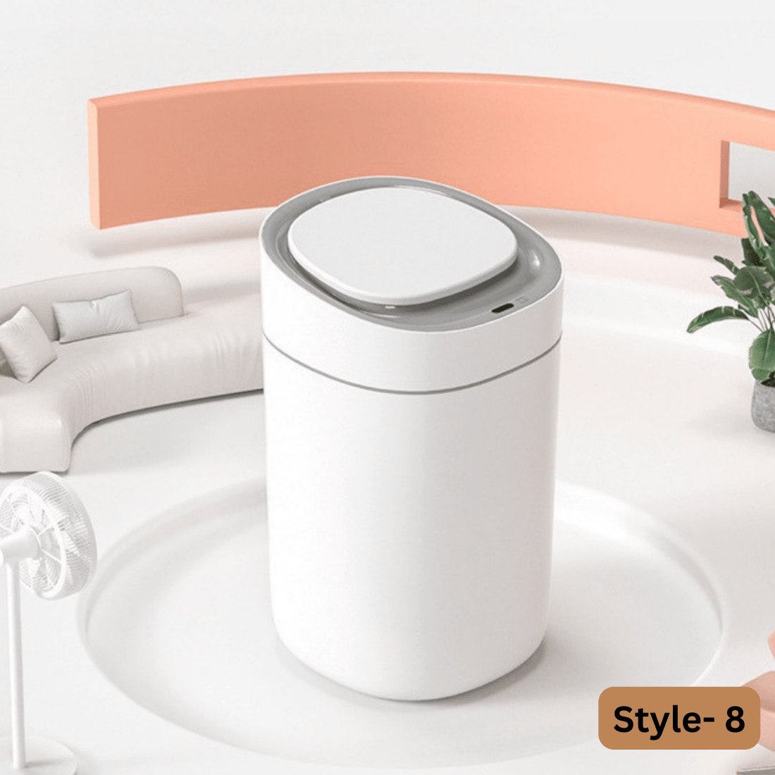 Elegant Floor Trash Can for Bathroom and Kitchen