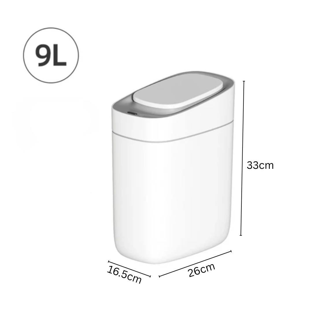 Elegant Floor Trash Can for Bathroom and Kitchen