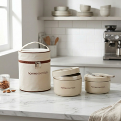 2 Pcs Portable Insulated Lunch Container Set with Bag