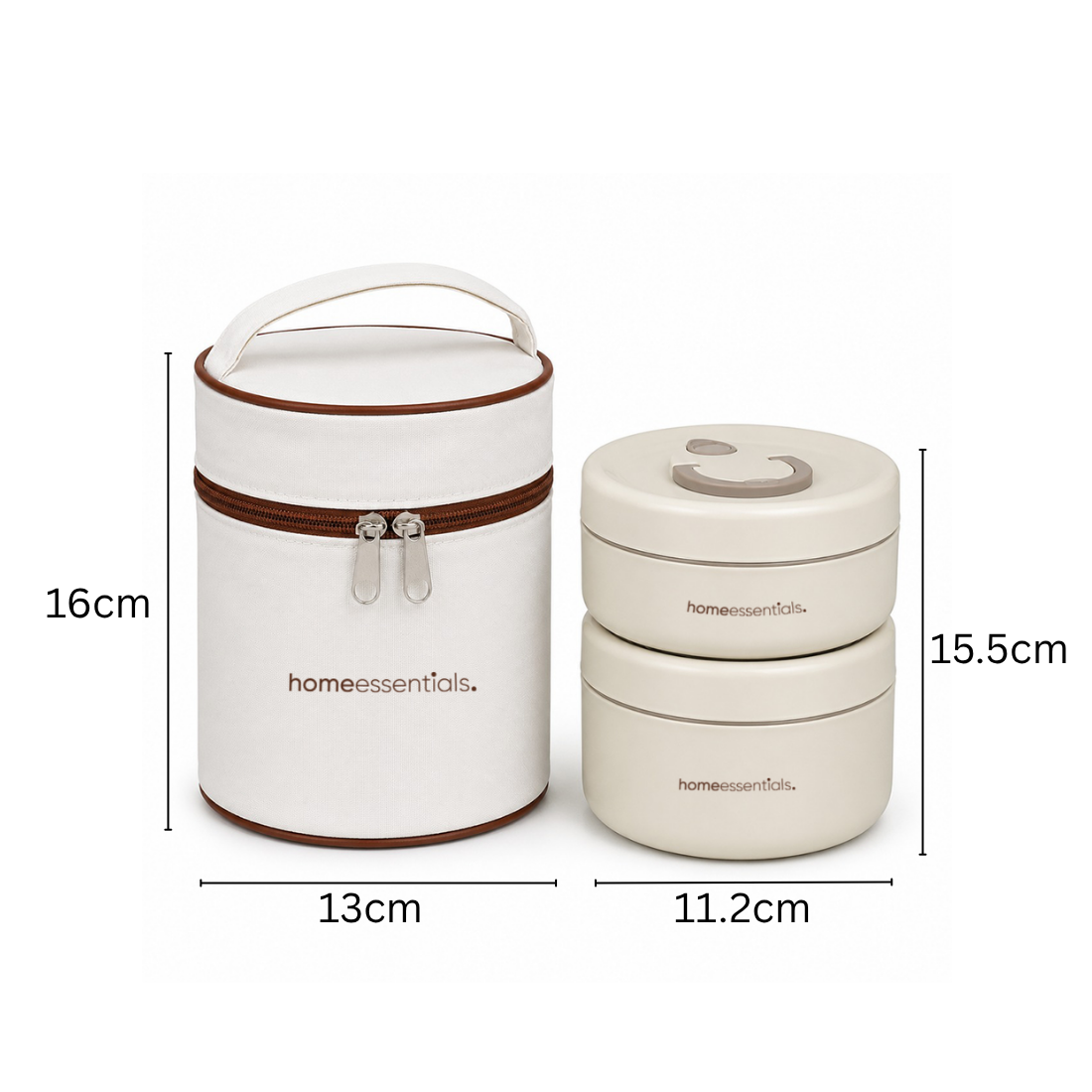 2 Pcs Portable Insulated Lunch Container Set with Bag